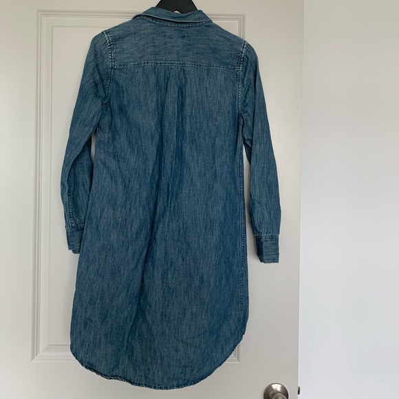 Long Sleeve Chambray Shirt Dress - Picture 4 of 5